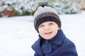 Adorable toddler boy on beautiful winter day Royalty Free Stock Photo