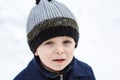 Adorable toddler boy on beautiful winter day Royalty Free Stock Photo