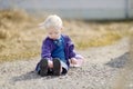 Adorable toddler girl portrait at summer Royalty Free Stock Photo