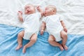 Adorable twin baby
