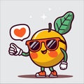 Adorable Vector Illustration of Bright Fruits