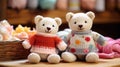 Adorable yarn creations, perfect for playful moments.