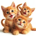 adorable young orange kittens