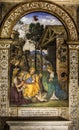 The Adoration of the Child. Pinturicchio. Della Rovere Chapel (of the Nativity). Santa Maria del Popolo, Rome. Italy