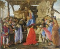 Adoration of the Magi painted by Sandro Botticelli