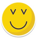 adoring, confused Vector Isolated Icon which can easily modify or edit