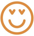 adoring, confused Vector Isolated Icon which can easily modify or edit