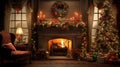 adorned holiday interior design Royalty Free Stock Photo