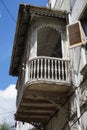 Adorned wooden balconi in Stone Town, Zanzibar Royalty Free Stock Photo