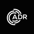 ADR letter logo design on black background. ADR creative initials letter logo concept. ADR letter design