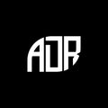 ADR letter logo design on black background.ADR creative initials letter logo concept.ADR letter design