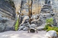 National Park of Adrspach - Teplice rocks. Rock Town. Czech Republic