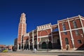 Adrar, Algeria - 06 Nov 2014: The mosque in Adrar city in desert Sahara, Algeria