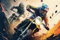 Adrenaline-Fueled Artwork Inspired by Moto Cross