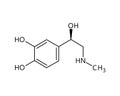 Adrenaline structural formula of molecular structure Royalty Free Stock Photo