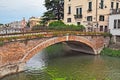 Adria, Rovigo, Veneto, Italy: ancient bridge in the old town of Royalty Free Stock Photo