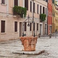 Adria, Rovigo, Veneto, Italy: the ancient water well in the old