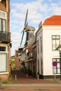 Adriaan windmill over street, Haarlem