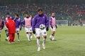 Adrian Mutu practicing