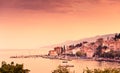 Adriatic bay scenic view. Opatija Royalty Free Stock Photo
