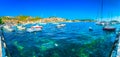 Adriatic coast in Hvar, Mediterranean. Royalty Free Stock Photo