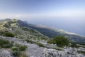 Adriatic coast in the nature park Biokovo in Croatia Royalty Free Stock Photo