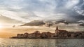 Adriatic coast in Umag Croatia Royalty Free Stock Photo