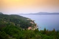 Adriatic coast view,Croatia Royalty Free Stock Photo