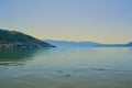 Adriatic sea coast in the city of Vlore / Vlora, Albania Royalty Free Stock Photo