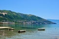 Adriatic sea coast in the city of Vlore / Vlora. Albania Royalty Free Stock Photo
