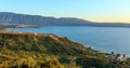 Adriatic sea evening view Albania. Royalty Free Stock Photo