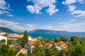 Adriatic sea landscape from Herceg Novi town Royalty Free Stock Photo