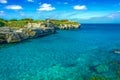 Adriatic Sea near Grotta della Poesia, province of Lecce, Italy Royalty Free Stock Photo