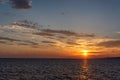 Adriatic Sea Sunset Royalty Free Stock Photo