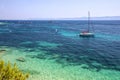 Adriatic sea water, yacht, Croatia, Brac island
