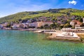 Adriatic town of Opatija waterfront panoramic view Royalty Free Stock Photo