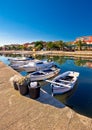 Adriatic village of Bibinje colorful waterfront vertical view Royalty Free Stock Photo