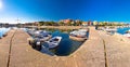 Adriatic village of Bibinje harbor and waterfront panoramic view Royalty Free Stock Photo