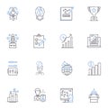 Adroitness line icons collection. Agility, Skill, Dexterity, Tact, Finesse, Proficiency, Expertise vector and linear