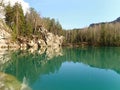 The Adrspach-Teplice Rocks are an unusual set of sandstone formations covering 17 km2 in northeastern Bohemia, Czech Republic.