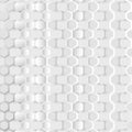 Adstract connection background with hexagonal white and grey pattern Royalty Free Stock Photo