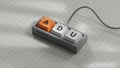 adu , questions and answers on Computer keyboard keys.close up of Computer keyboard keys Royalty Free Stock Photo