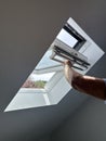 Adult arm opening velux window