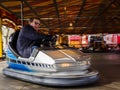 Adult on Bumper Cars