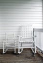 Adult & Child's Rocking Chairs Royalty Free Stock Photo