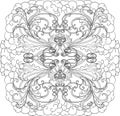 Adult coloring page-mandala9