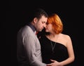 adult couple standing Royalty Free Stock Photo