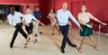 Couples enjoying tap dance Royalty Free Stock Photo