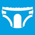 Adult diapers icon white