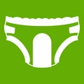 Adult diapers icon green